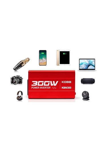 Kobb Kbn300 12v/220v 300watt Modifiye Sinüs Dönüştürücü İnvertör Fr Kbn300