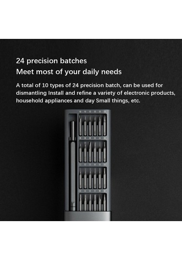 Dancemonkey 24 Adet Mijia Tornavida Seti - Siyah Renk