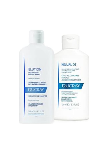 Ducray Kelual Ds Şampuan 100 ML + Ducray Elution Şampuan 200 ML