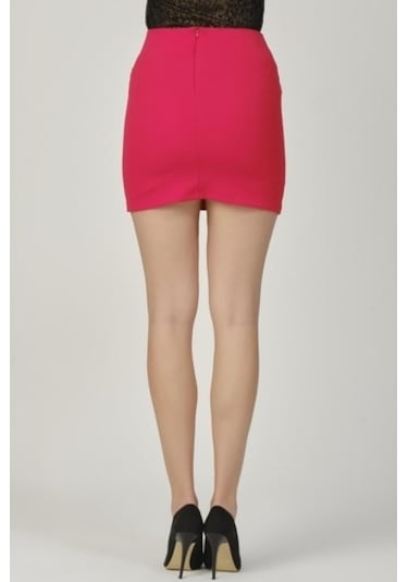 Shahiqa Kadın Parlak Taşlı Mini Etek