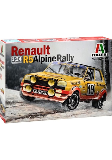 Italeri 3652s 1/24 Renault R5 Alpine Rally Arabası Demonte Plastik Maketi