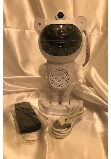 Astronot Gece Lambası Galaxy Projektör Led Galaksi Işık Projektörü Çok Renkli Nebula Galaksi Yıldızl Çok Renkli