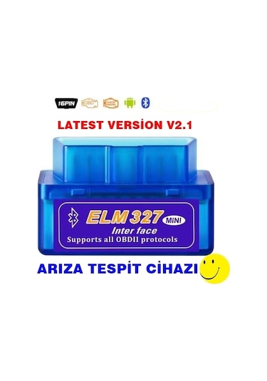 Elm327 Türkçe Bluetooth Araba Araç Arıza Tespit Cihazı Vers. 2.1