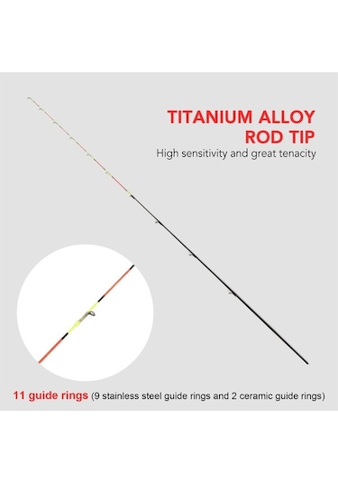 Dancemonkey Titanyum Uçlu Raft Ve Köprü Olta Kamışı Ultra Hafif