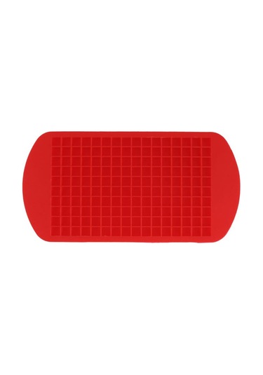Jeehugo Kırmızı 160 Hücre Silikon Buzluk Kalıbı - 1cm Küçük Kareler, Yemek Grubu, Hızlı Dondurma, Esnek, Yıkama Makinesine Uygun Çok Renkli