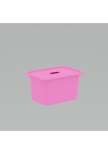 Pratico 3 Adet Pembe Derin Kapaklı Oyuncak Sepeti 3ds3k Pembe