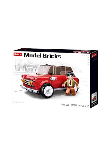 Sluban Model Brıcks Kırmızı Retro Araba 10160002560