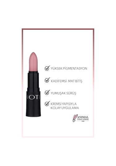 Note Cosmetique Mattemoist Lipstick Mat Bitişli Ruj 312 Happy Tan - Nude