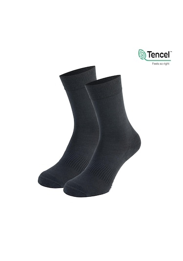 Allunique Unisex Ekstra Yumuşak Dikişsiz Antrasit Soket Çorap Antrasit