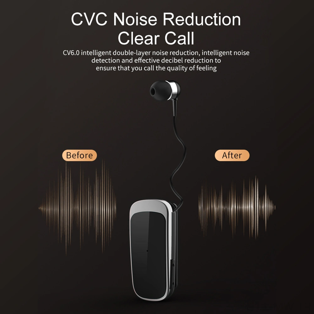 Moveevo K52 Kolye Tipi İçulaşır Bluetooth Kulaklık - Uzun Pil Ömrü, Gürültü Engelleme Ve Çift Cihaz Bağlantısı Gümüş Kablosuz Kulaklık Model K52bt