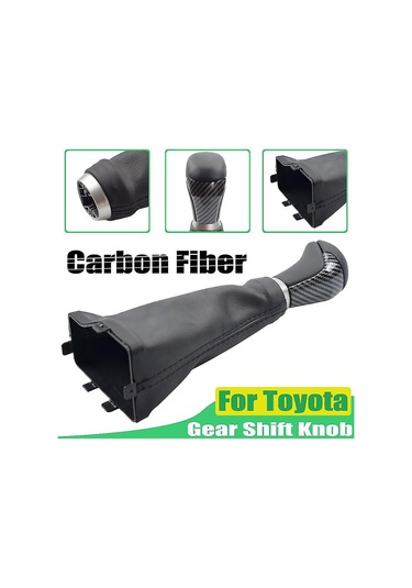 Toyota Highlander 2015-2019 Land Cruiser Uyumlu Otomatik Vites Topuzu İçin Siyah Koruyucu Kılıf