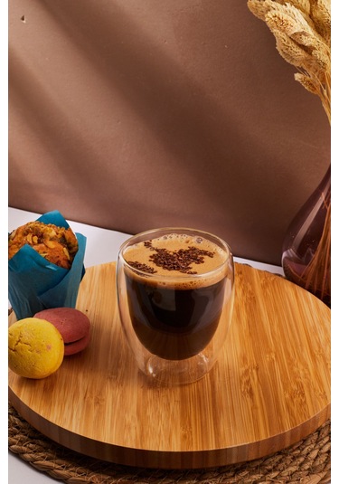 Mis Kitchen 1 Adet Çift Çidarlı 300 Ml Çay Fincanı Kahve Bardak