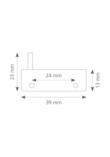 Canex Cam Menteşesi U Tipi 50 Adet / Krom