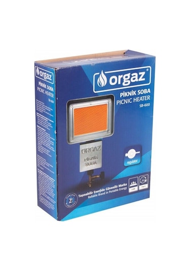 Orgaz Sb600 Dedantörlü Kamp Piknik Tüp Sobası Dar Çember Çok Renkli