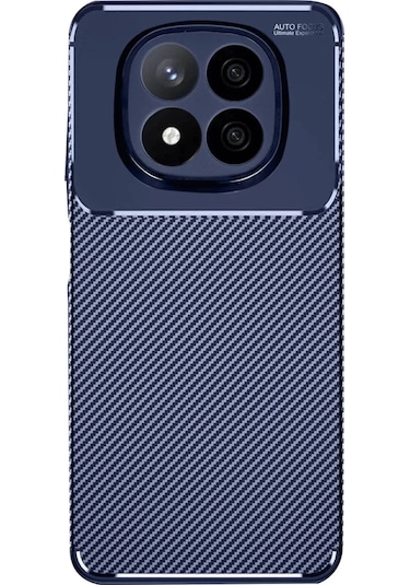 Newface Xiaomi Redmi Note 14 Pro 5g Kılıf Auto Focus Karbon Kapak - Lacivert
