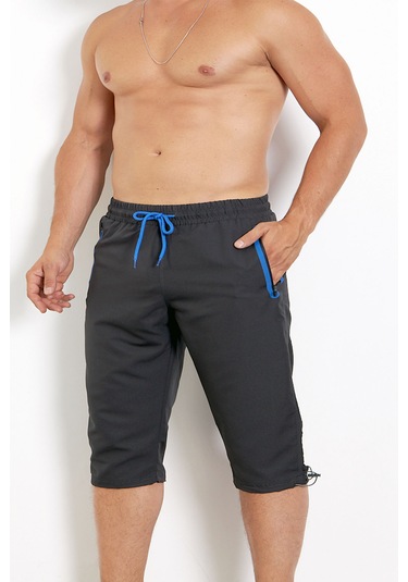 Enricoferry Erk Antrasit Hızlı Kuruyan Büyük Beden Kapri Edy2524b Antrasit