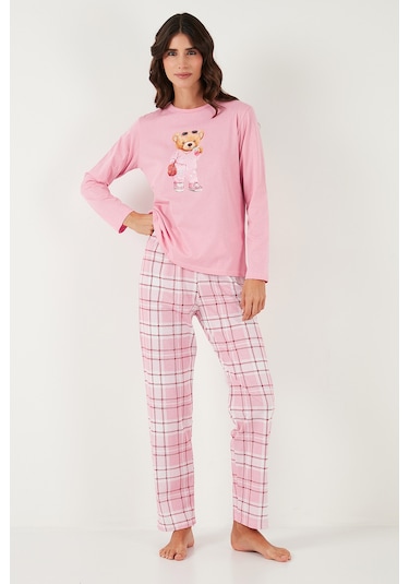 Lela Bayan Pijama Takımı 65723314 Pembe Pembe