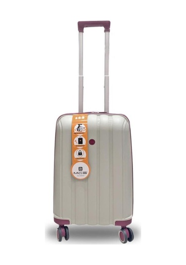 Mçs Üçlü Polipropilen Valiz Seti V305 Kemik-mürdüm Kemik - Mürdüm