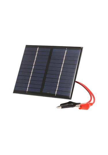 Moveevo 12v 1.5w A Sınıf Polikristal Güneş Paneli - Alligator Kelepçe İle Dış Mekan, Bahçe, Acil Işık Ve Pompa Güdümlü Enerji Kaynağı