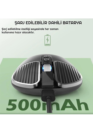 Exeo M203 Bluetooth 2.4 Ghz Şarjlı Ergonomik 1600 Dpı Mouse