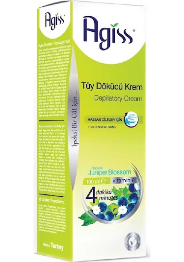 Agiss Hassas Ciltler için Juniper Çiçeği Tüy Dökücü Krem 100 ML