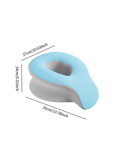 Suntek Yüz Beşik Yastığı Dinlenme Rahatla Yüzü Mavi-gri Mavi Gri Mavi - Gri