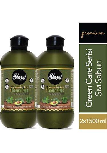 Sleepy Premium Green Care Serisi Sıvı Sabun 2x1500 ML