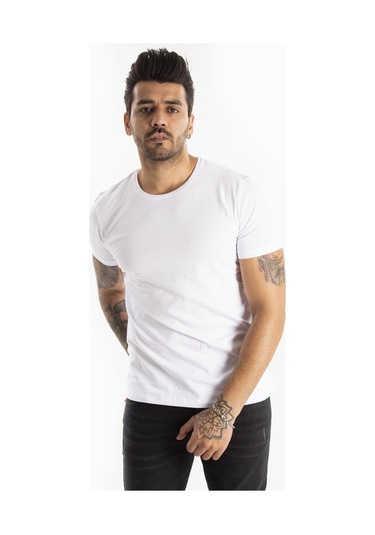 Deepsea Beyaz Erkek Dar Kesim Basic Tişört 1801131 Beyaz (250773758) Beyaz Deepsea Beyaz Erkek Dar Kesim Basic Tişört 1801131 Beyaz (250773758) Beyaz