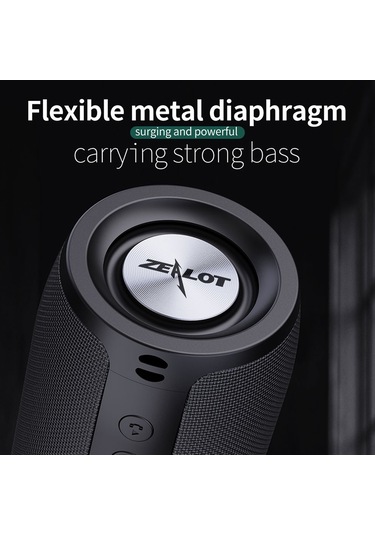 Samdoo Zealot S51 Ipx5 Su Geçirmez Bluetooth Hoparlörü, 5wx2 Ses, 15m Menzil, 1800mah Pil, Orman Kamufle Rengi