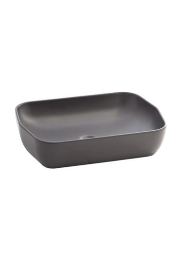 Seramiksan Tezgahüstü Lavabo Mat Antrasit 55 CM