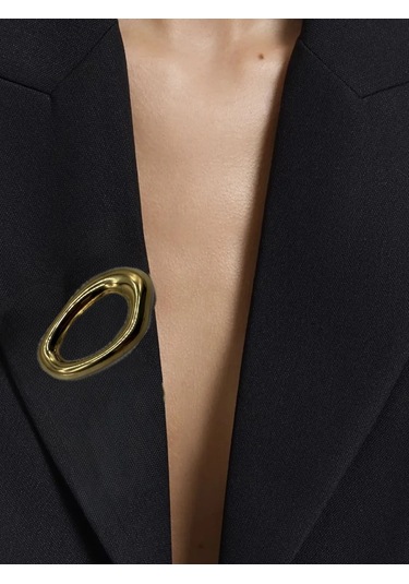 Best Price 34 Orijinal Takli Elbise İçin Broş Ve İğne Halkası 367375852 Altın Rengi