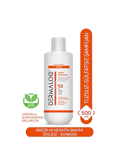 Dermalog ve Kalıntı Giderici Tuzsuz Şampuan 500 ML