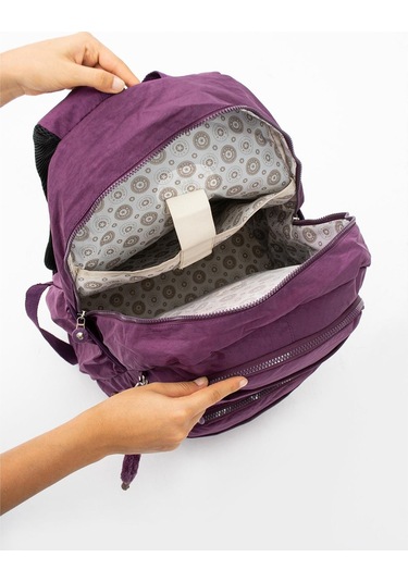 Ultra Hafif Çok Cepli Su Geçirmez Sırt Çantası Unisex Mor Model: 571-1b - Mor