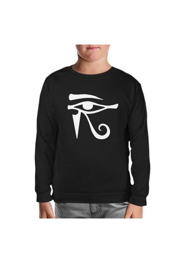 Ra'Nın Gözü - R Siyah Çocuk Sweatshirt