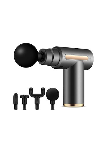 Auhma AMG6 Yüksek Tork Motor 6 Kademeli Derin Doku Masaj Tabancası - Siyah