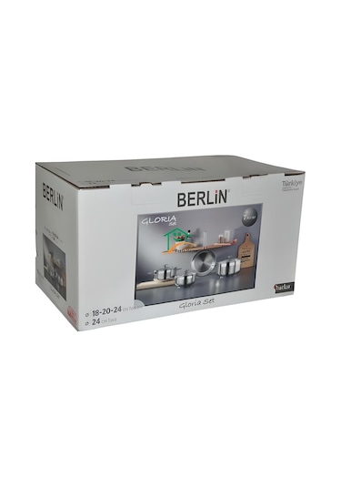 Berlin 7 Parça Gloria Set 18-20-24 Cm Tencere