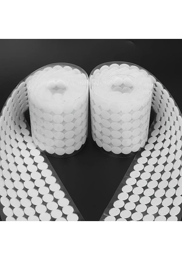 Willowhaven 15mm 100 Çift Yuvarlak Nokta Bandı Kendinden Yapışkanlı Nokta Bant