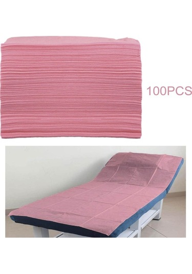 Ganzhoushop Yumuşak Tek Suntek Pembe-deliksiz Tek Kullanımlık Çarşaf 100x Hf