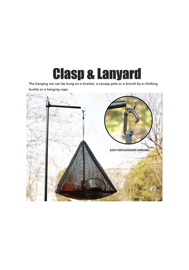 Tongxida Kamp İçin Katlanabilir Pvc Çekirdekli Triangular Kurutma Ağı - Su Filtreli Asma Depolama Çantası Çok Renkli