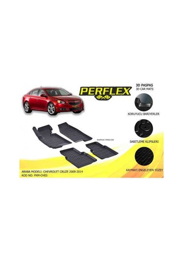Paspas 3D Havuzlu X-Mat Cruze 2009-2014 - Perflex Pxm-Ch03