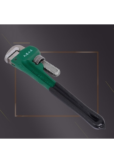 12 İnç Jiutong Plastik Saplı Ağır Boru Anahtarı Sıhhi Tesisat Pensesi