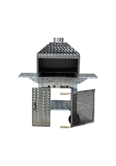 Metehan MTH-198 Davlumbazlı - Kanatlı - Maltız Izgaralı Mangal