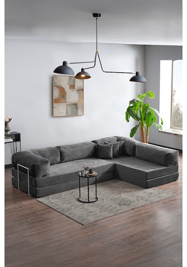 Legom Petek Aktivite Koltuğu Yatak Olabilen Çok Amaçlı Kanepe L Koltuk Antrasit Antrasit