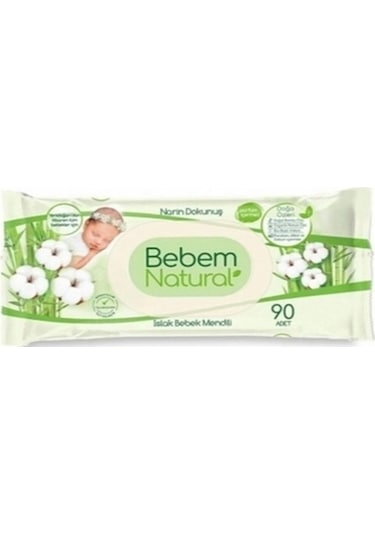 Bebem Natural Islak Mendil 90'lı 12'li