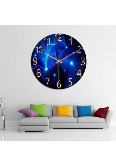 Homyl Modern Asılı Duvar Saati Sessiz Sigara Geçişli D D