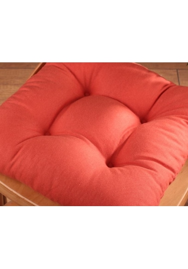 Altınpamuk Altınpamuk 4'Lü Lüx Pofidik Kiremit Sandalye Minderi Özel Dikişli