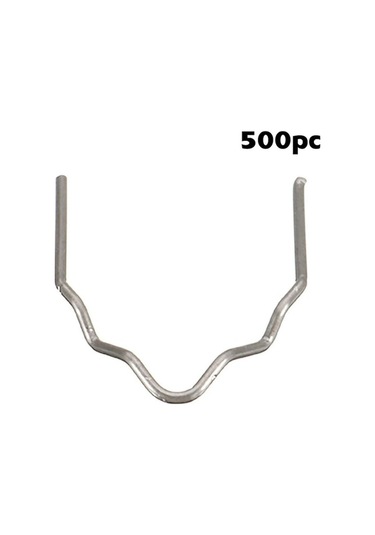 Tongxida 500 Adet Tungsten Tamir Füzyon Çivi, Araba Tampon Çatlakları İçin 0.6-0.8mm Dalgalı V/w Şekilli, Gümüş Renkli