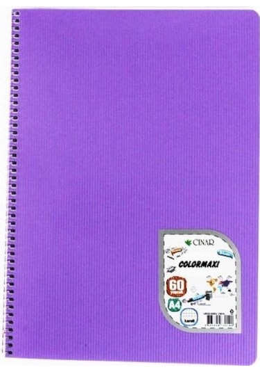 Çınar A4 Defter 60 Yp. Çizgili Spr. Pp. Kpk. Colormaxı Çok Renkli
