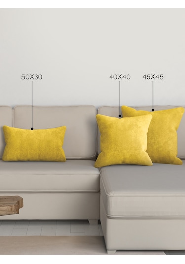 Home Daily Series Güneş Sarısı Rengi Kırlent Yastık Kılıfı Güneş Sarısı