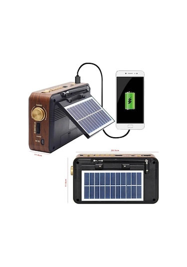 Cameron CM-320BT Solar Şarjlı Radyo